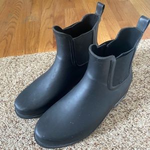 Target Black Rainboots, size 9